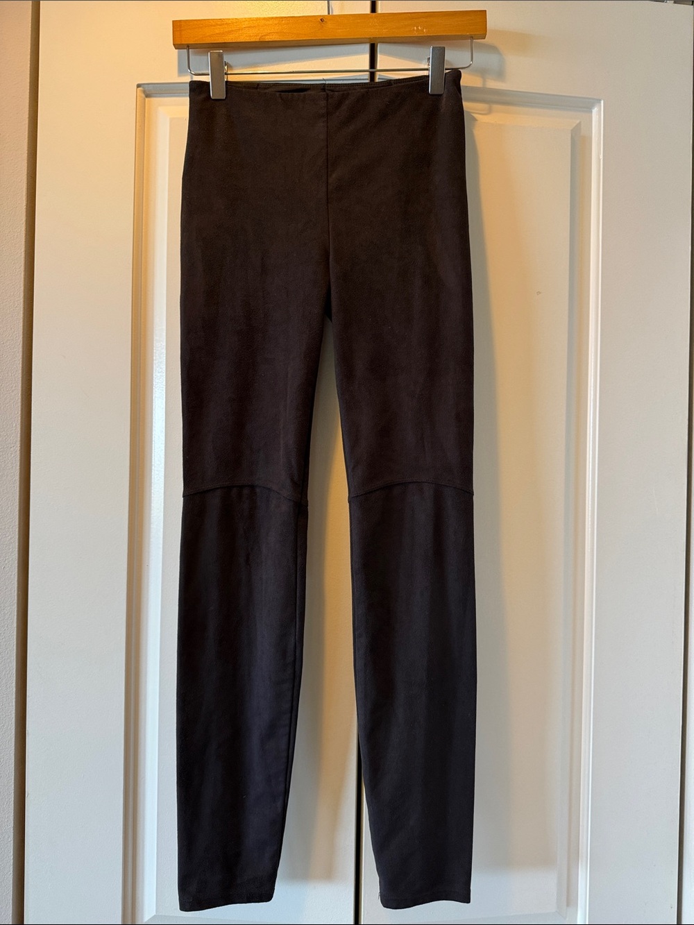 Lysse Black Faux Suede Leggings